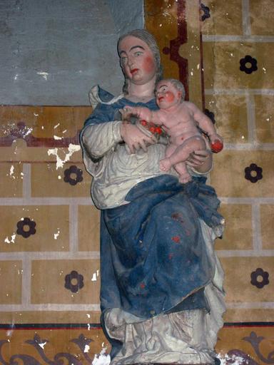 Statue : Vierge à l'Enfant, vue générale - © Ministère de la Culture, 2003 ; © Conseil régional de Champagne-Ardenne, 2003 ; © Conseil général de l'Aube, 2003