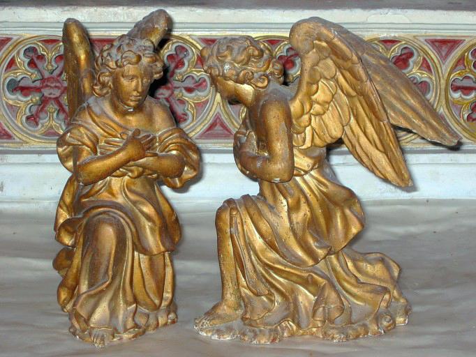 2 statuettes : Anges adorateurs