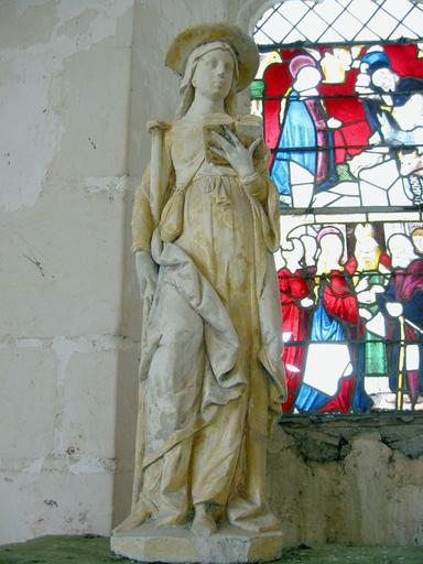 Statuette : Sainte Savine (?), vue générale