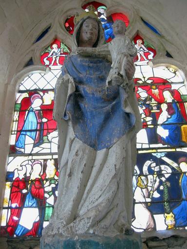 Statue : Vierge à l'Enfant, vue générale