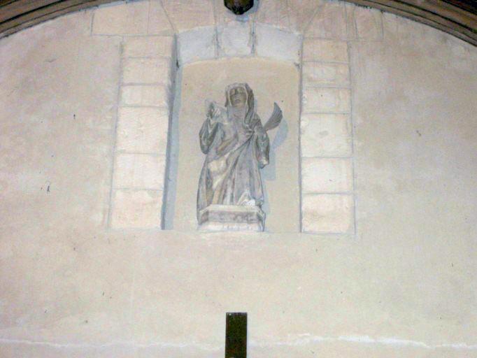 Statuette : Sainte Catherine, vue générale