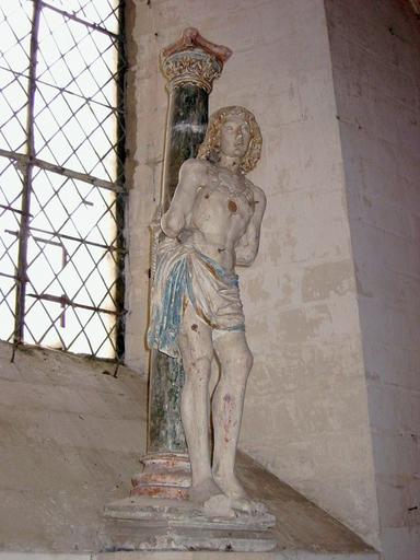 Statue (grandeur nature) : Saint Sébastien, vue générale