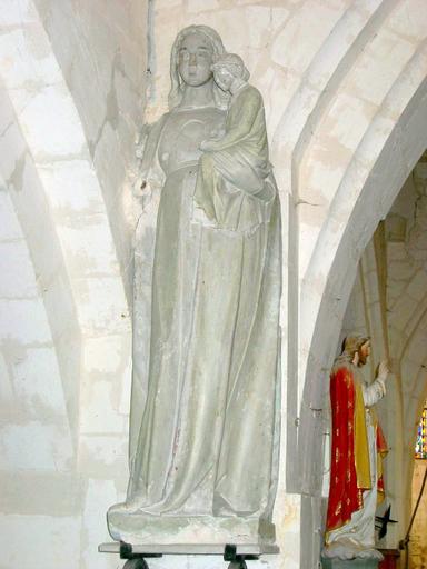 Statue : Vierge à l'Enfant, vue générale