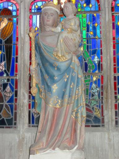 Statue : Vierge à l'Enfant, vue générale