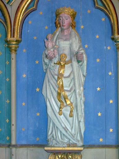 Statue : Vierge à l'Enfant, vue générale