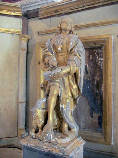 Statuette : Saint Jean l'Évangéliste, vue générale