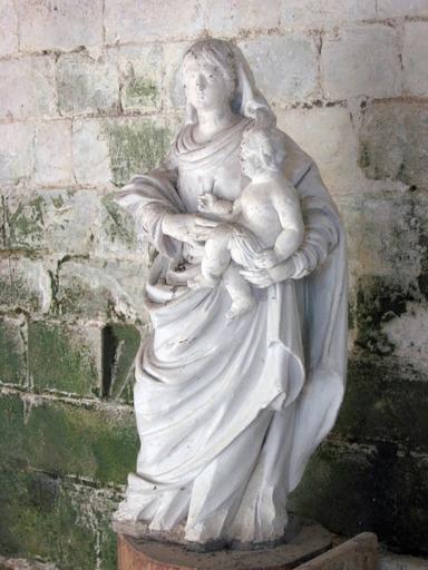 Statue : Vierge à l'Enfant, vue générale - © Ministère de la Culture, 2003 ; © Conseil régional de Champagne-Ardenne, 2003 ; © Conseil général de l'Aube, 2003
