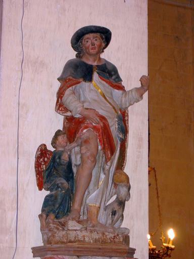 Statue : Saint Roch, vue générale