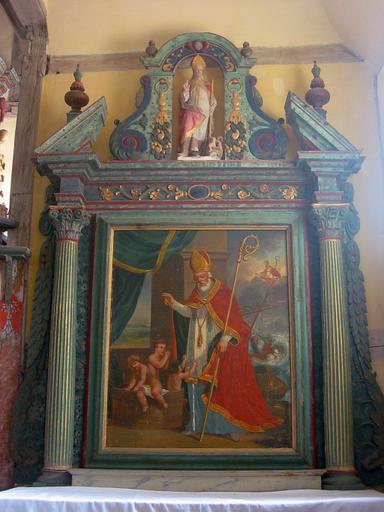 Autel, retable de saint Nicolas