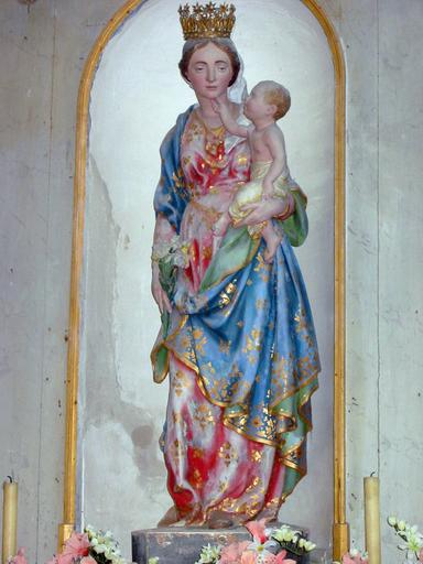 Statue : Vierge à l'Enfant, vue générale