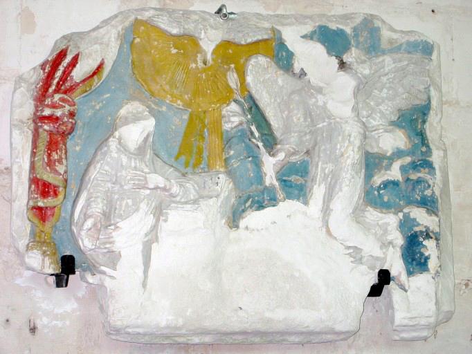 Bas-relief : Annonciation, vue générale