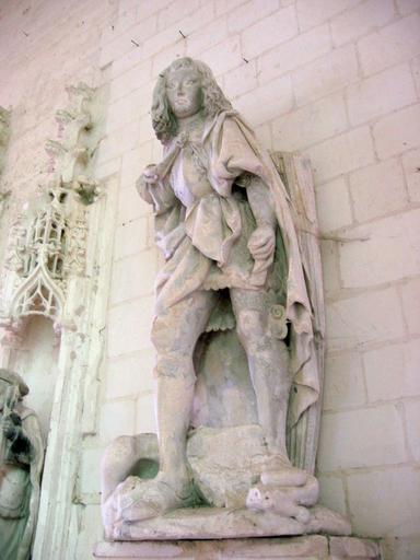 Groupe sculpté : Saint Michel, vue générale
