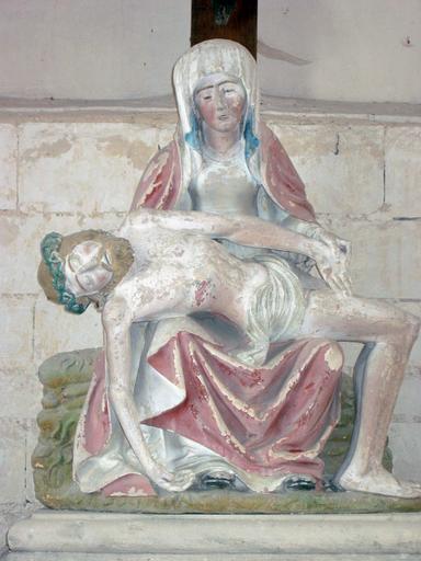 Groupe sculpté : Vierge de Pitié, vue générale