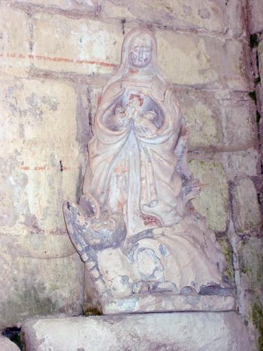 Statue : Sainte Marguerite, vue générale - © Ministère de la Culture, 2003 ; © Conseil régional de Champagne-Ardenne, 2003 ; © Conseil général de l'Aube, 2003