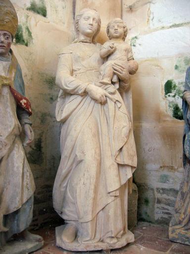 Statue : Vierge à l'Enfant, vue générale