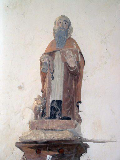 Statue : Saint Antoine, vue générale - © Ministère de la Culture, 2003 ; © Conseil régional de Champagne-Ardenne, 2003 ; © Conseil général de l'Aube, 2003