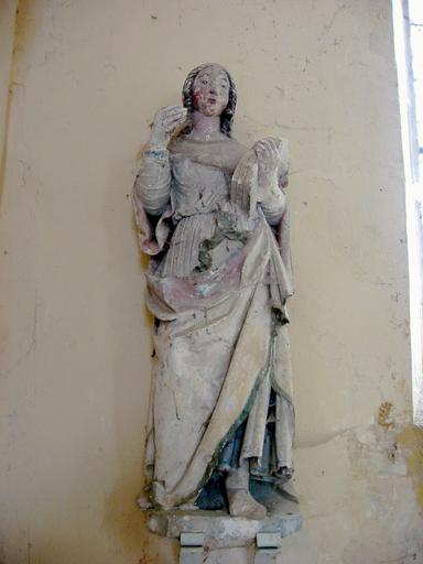 Statue : Sainte au livre