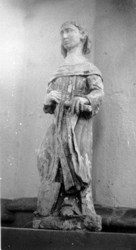 Statue : Saint Fiacre (volée), vue générale