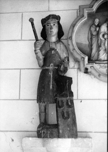 Statuette : Saint Éloi (volée), vue générale