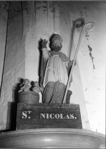 Statue : Saint Nicolas (disparue), vue générale