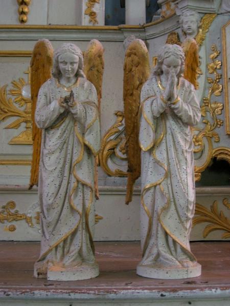 2 statuettes : Anges adorateurs