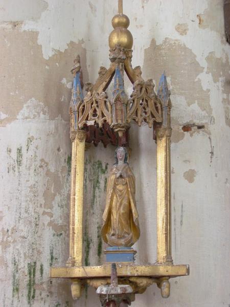 Bâton de procession de confrérie : Vierge