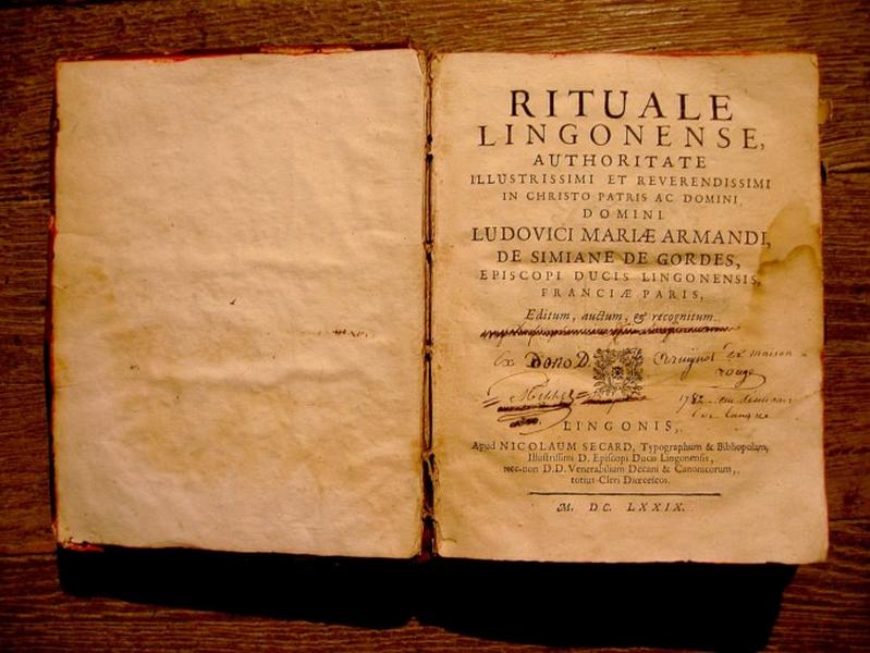 Livre liturgique : Rituel lingon