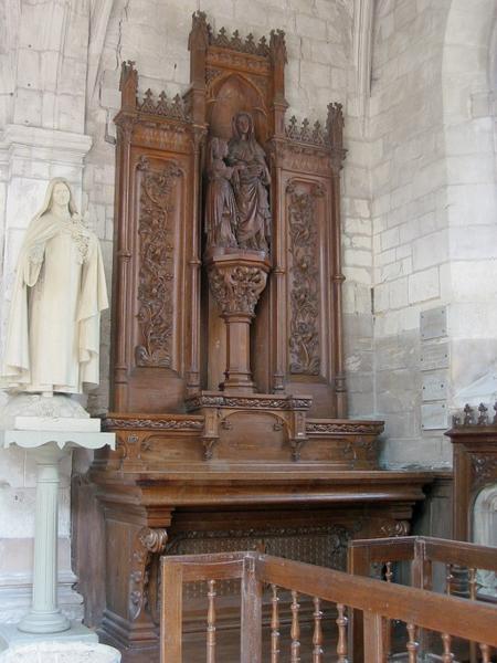 Autel et retable avec l'Éducation de la Vierge