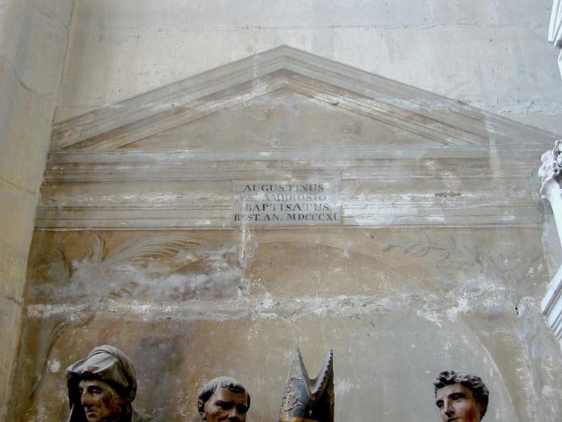 Peinture monumentale : inscription