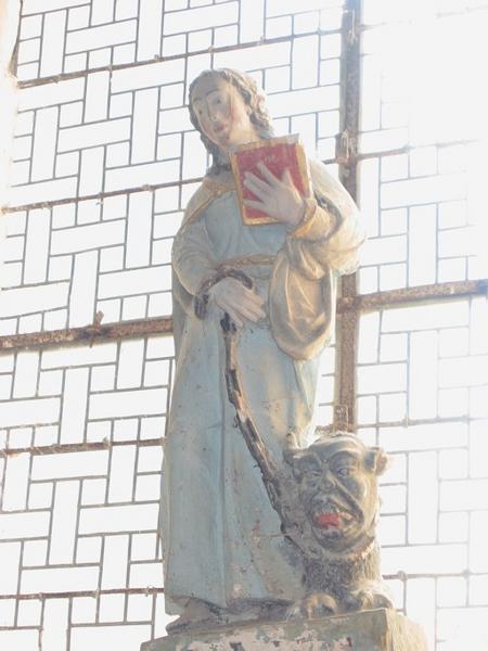 Statue : Sainte Brigitte (sainte Brigide d'Irlande ?)