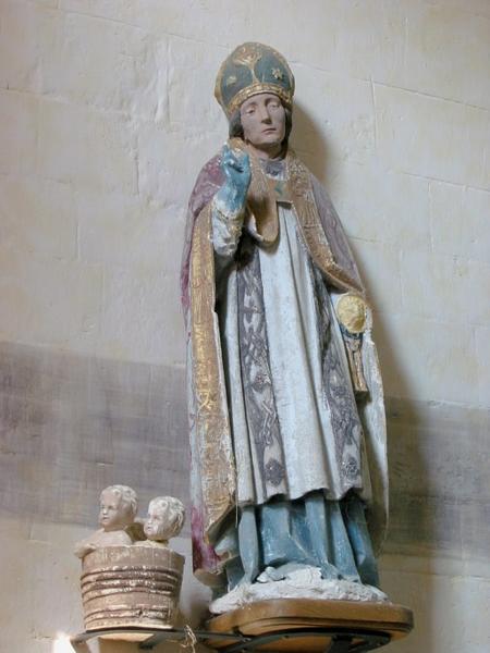 Groupe sculpté : Saint Nicolas