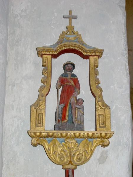 Bâton de procession de confrérie : Saint Roch