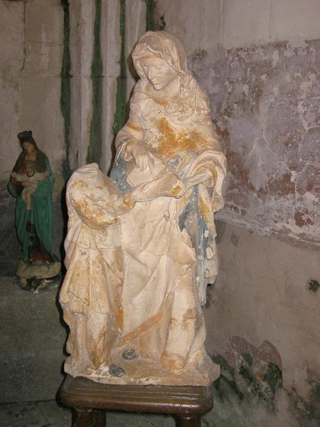 Groupe sculpté : Éducation de la Vierge