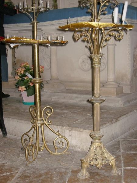 2 chandeliers d'église