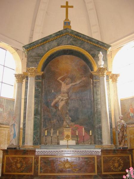 Maître-autel, tabernacle, retable