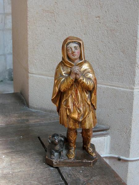 Statuette : Berger ou saint Roch priant ? (conservé chez l'habitant)