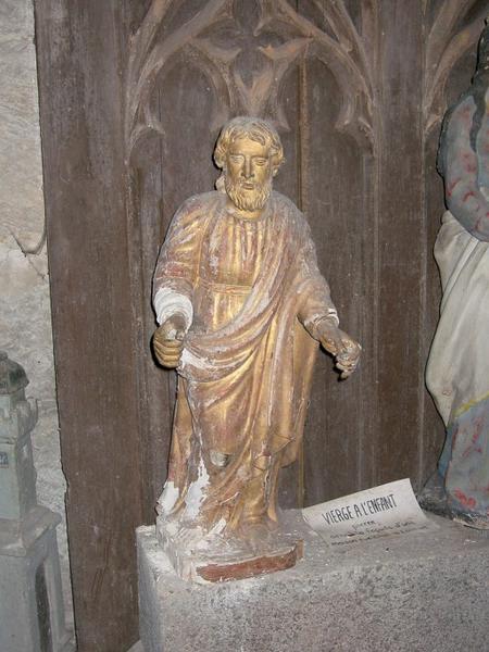 2 statuettes : Saint, Vierge