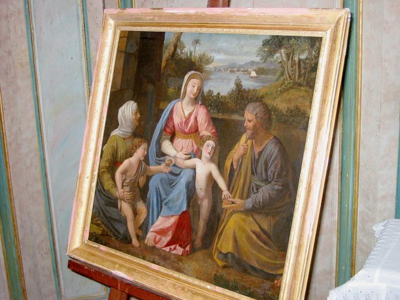 Tableau : Sainte Famille avec sainte Élisabeth et saint Jean-Baptiste