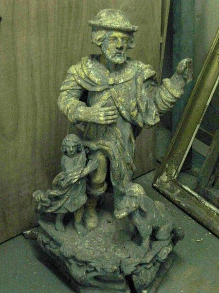 Statue : Saint Roch (conservé à la mairie de Nogent-sur-Seine)