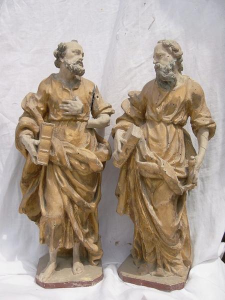 2 statuettes : Saint Pierre, saint Paul