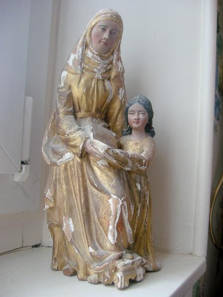 Statuette de bâton de procession : Sainte Anne