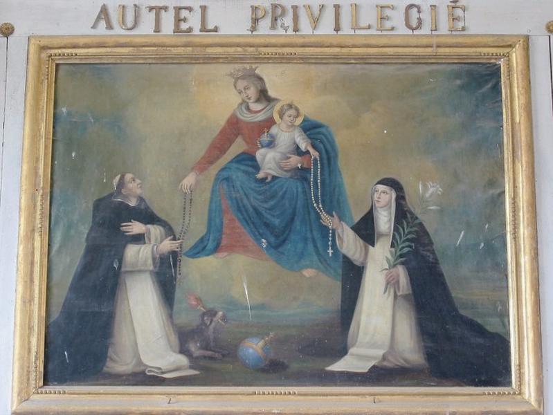 Tableau : Institution du Rosaire