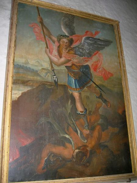 Tableau : Saint Michel terrassant le dragon