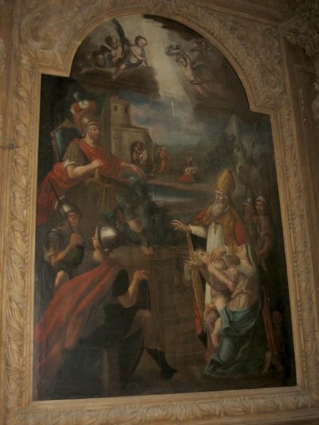 Tableau d'autel : Martyre de saint Blaise