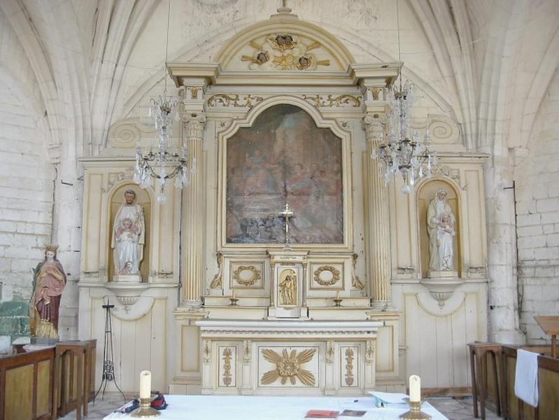 Maître-autel et retable, tabernacle, exposition