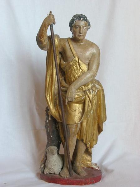 Statuette de bâton de procession : Saint Jean-Baptiste