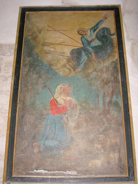 Tableau : Apparition de la Vierge à une bergère