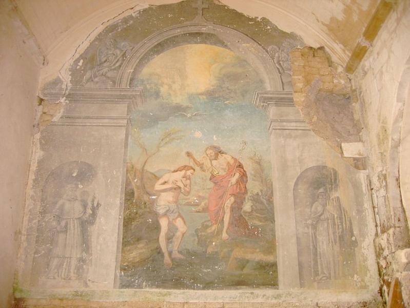 Peinture monumentale : Baptême du Christ