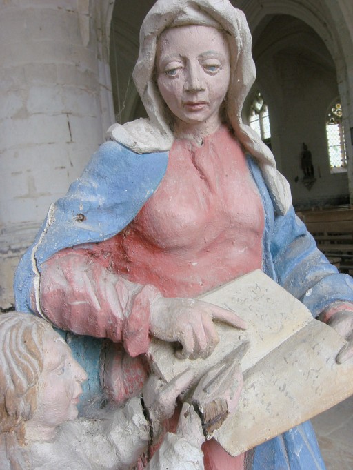 statuette : Éducation de la Vierge, partie supérieure