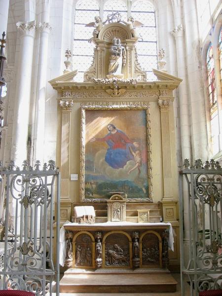 Retable de l'autel de la Vierge